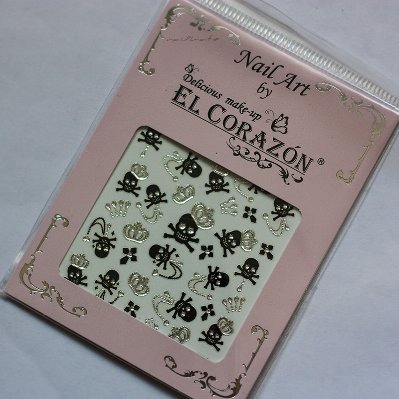 наклейки для маникюра, наклейки на ногти, наклейки на ногти черепа