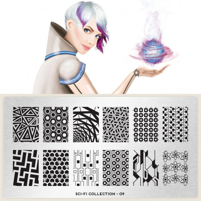 пластины для стемпинга Sci-Fi