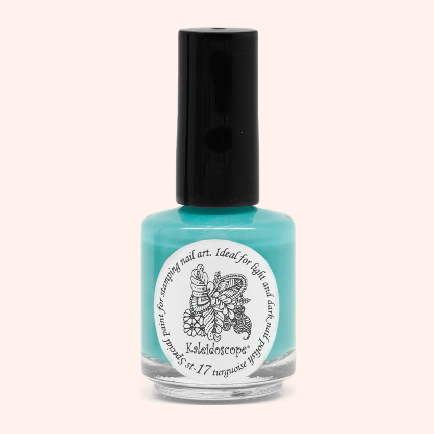 EL Corazon Kaleidoscope Special paint for stamping nail art st-17 turquoise купить