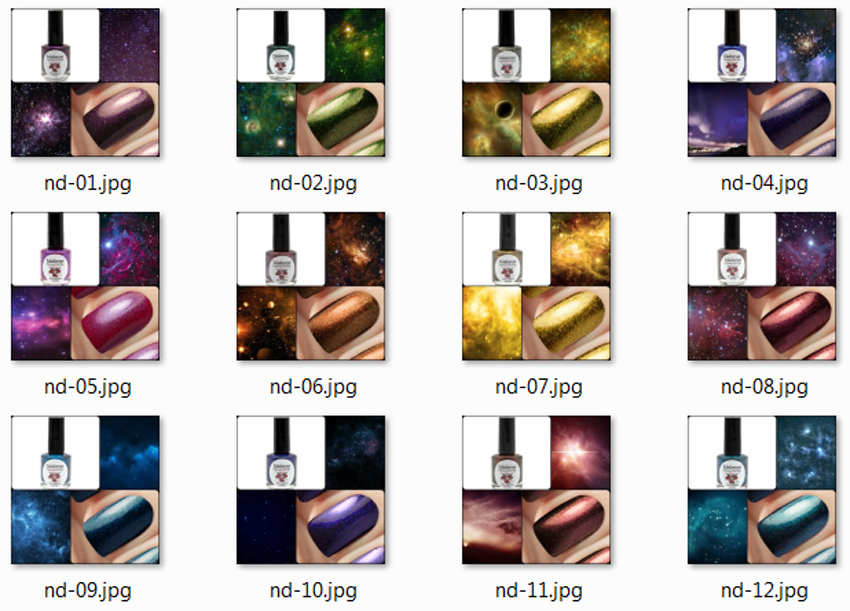 EL Corazon Kaleidoscope Ночные Грезы шиммерные лаки для ногтей