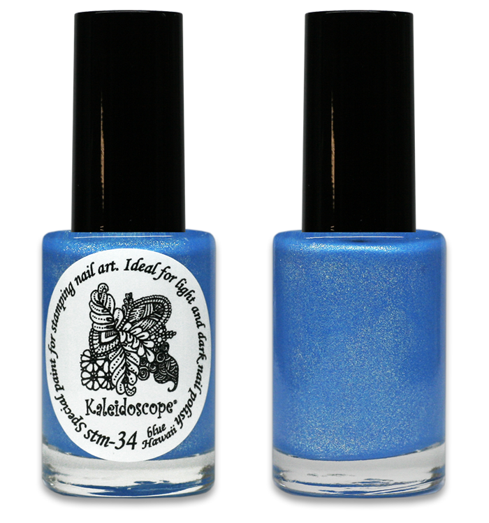 EL Corazon - Kaleidoscope Special paint for stamping nail art №Stm-34 blue Hawaii - голубые Гавайи