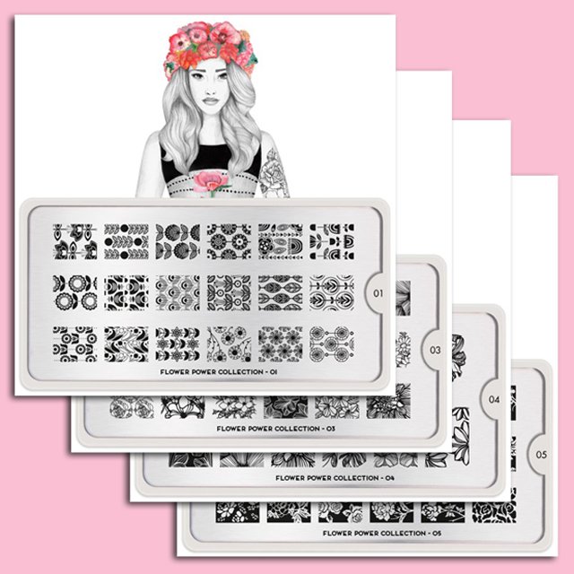 MoYou London пластины для стемпинга Flower Power
