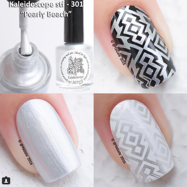 EL Corazon Kaleidoscope Special paint for stamping nail art Stf-301 Pearly beach