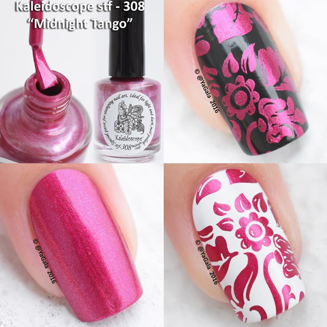 EL Corazon Kaleidoscope Special paint for stamping nail art Stf-308 Midnight tango