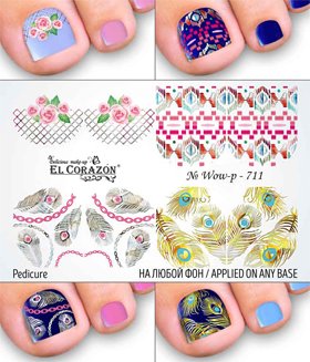 EL Corazon слайдер-дизайны для педикюра Wow-p-711