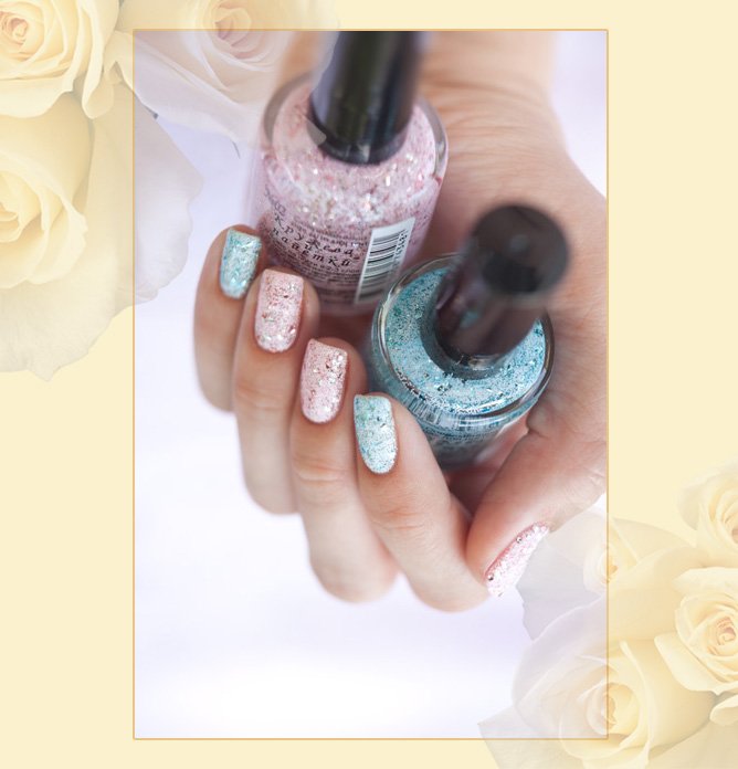 лак для ногтей EL Corazon Kaleidoscope Кружева и пайетки 