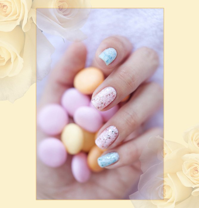 лак для ногтей EL Corazon Kaleidoscope Кружева и пайетки 