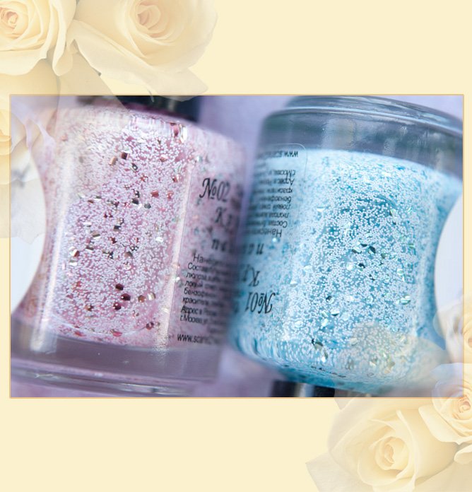 лак для ногтей EL Corazon Kaleidoscope Кружева и пайетки 