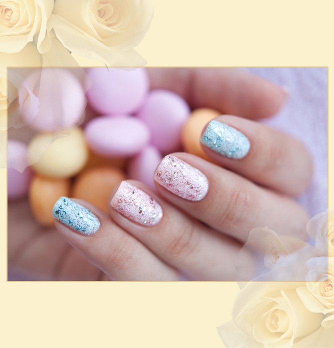 лак для ногтей EL Corazon Kaleidoscope Кружева и пайетки 