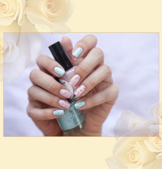 лак для ногтей EL Corazon Kaleidoscope Кружева и пайетки 