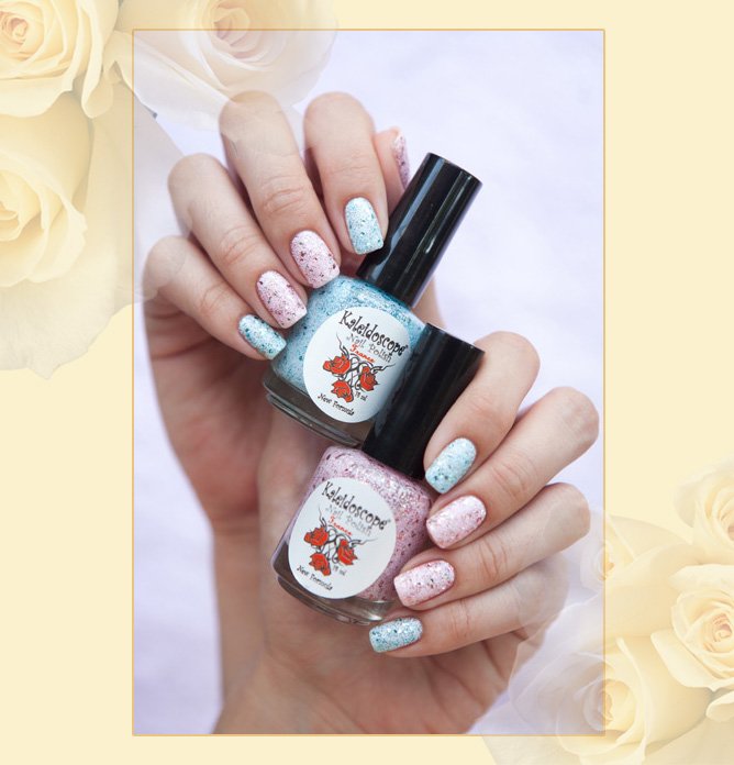 лак для ногтей EL Corazon Kaleidoscope Кружева и пайетки 